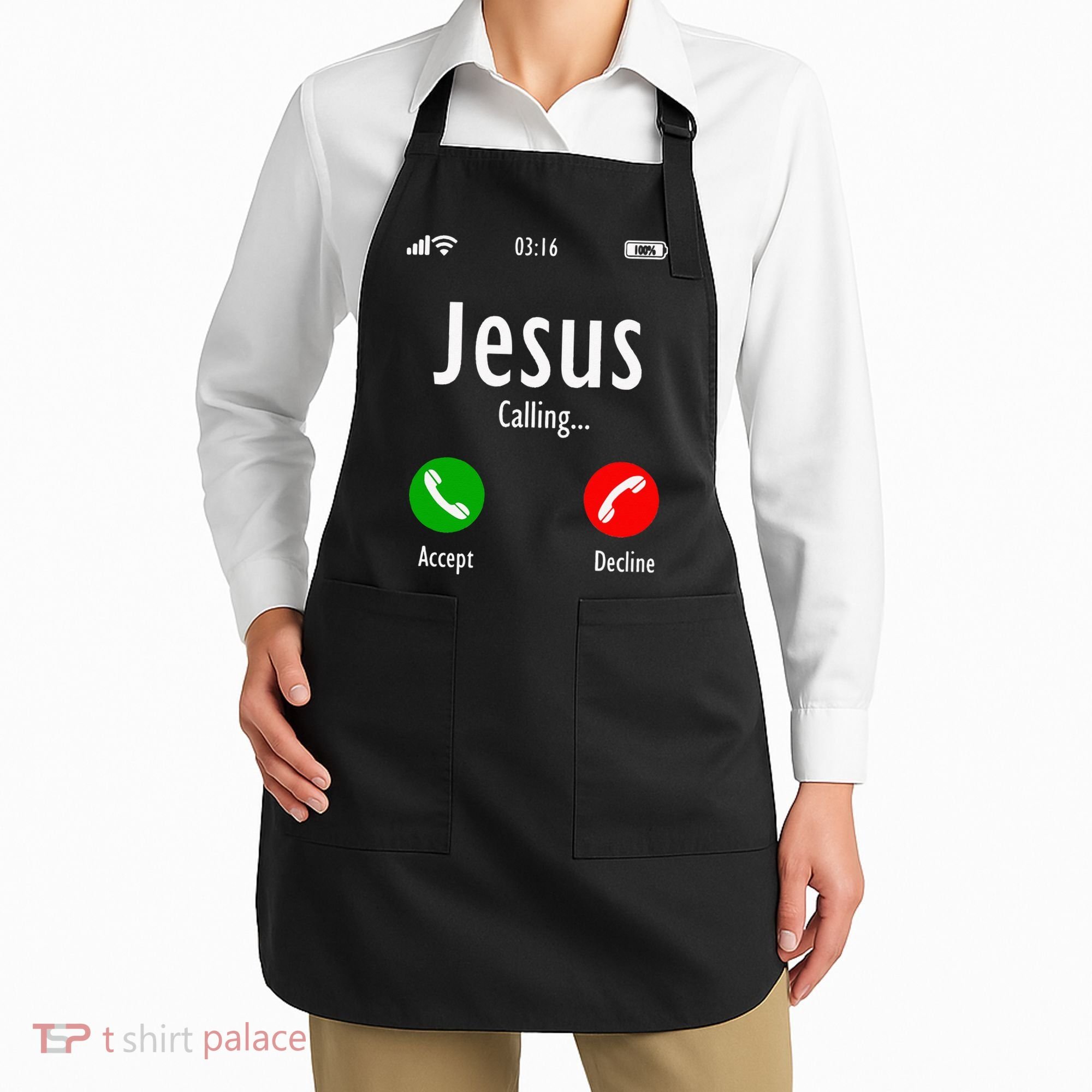 Jesus Is Calling Christian T Apron