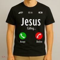 Jesus Is Calling Christian T T-Shirt thumb 3