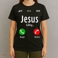 Jesus Is Calling Christian T T-Shirt thumb 4