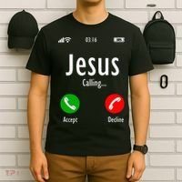Jesus Is Calling Christian T T-Shirt thumb 6