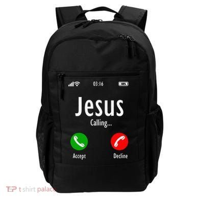 Jesus Is Calling Christian T Backpack