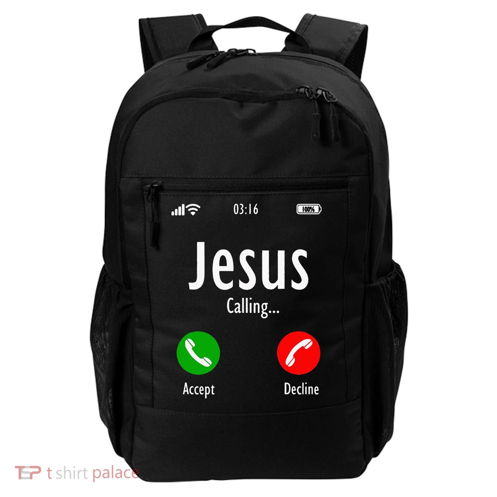 Jesus Is Calling Christian T Backpack