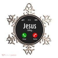 Jesus Is Calling Christian T Ornament thumb 0