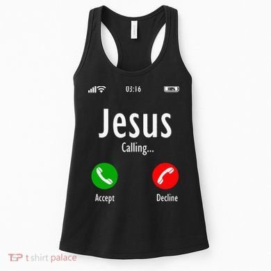 Jesus Is Calling Christian T Women's Tank Top
