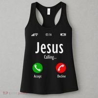 Jesus Is Calling Christian T Women's Tank Top thumb 3