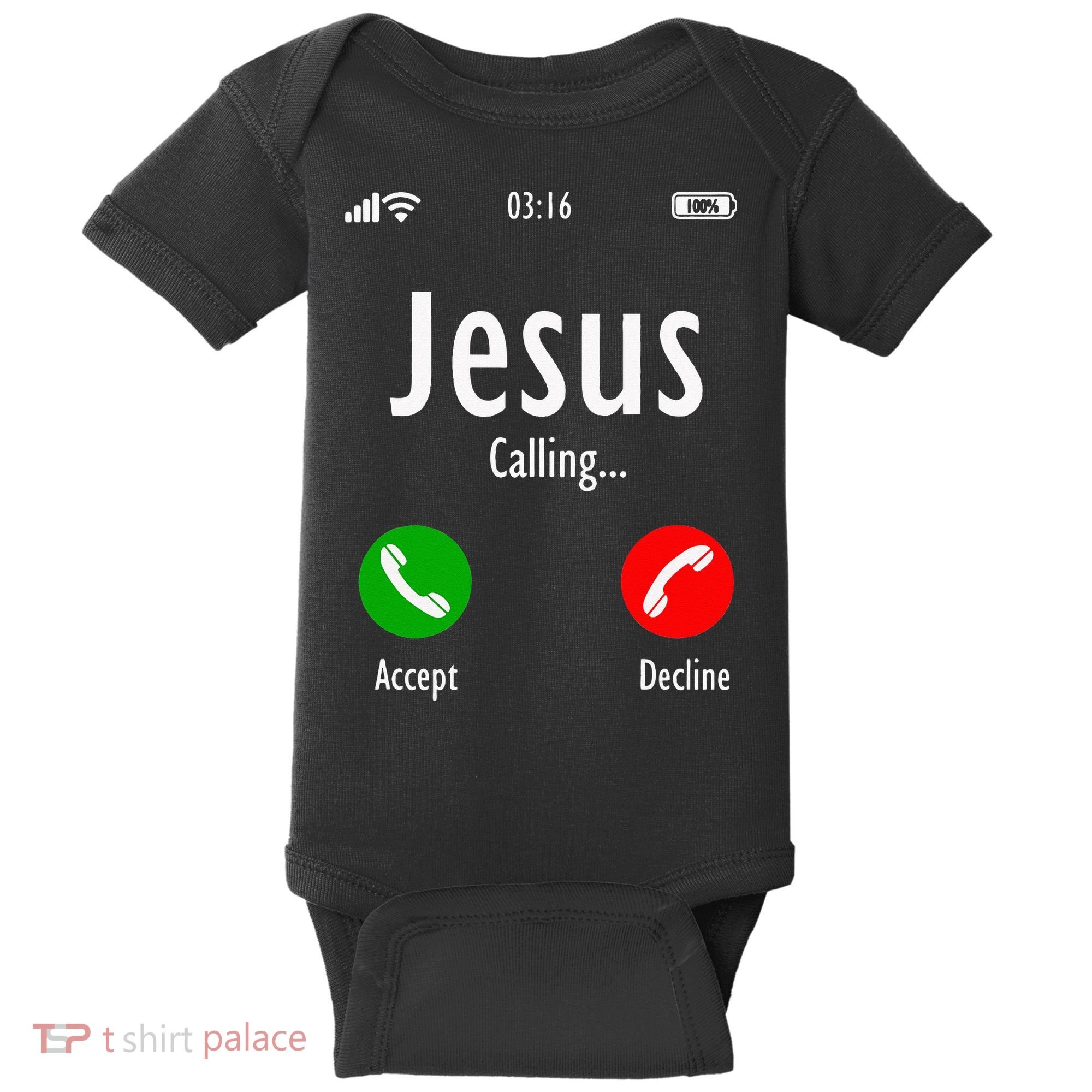 Jesus Is Calling Christian T Baby Bodysuit