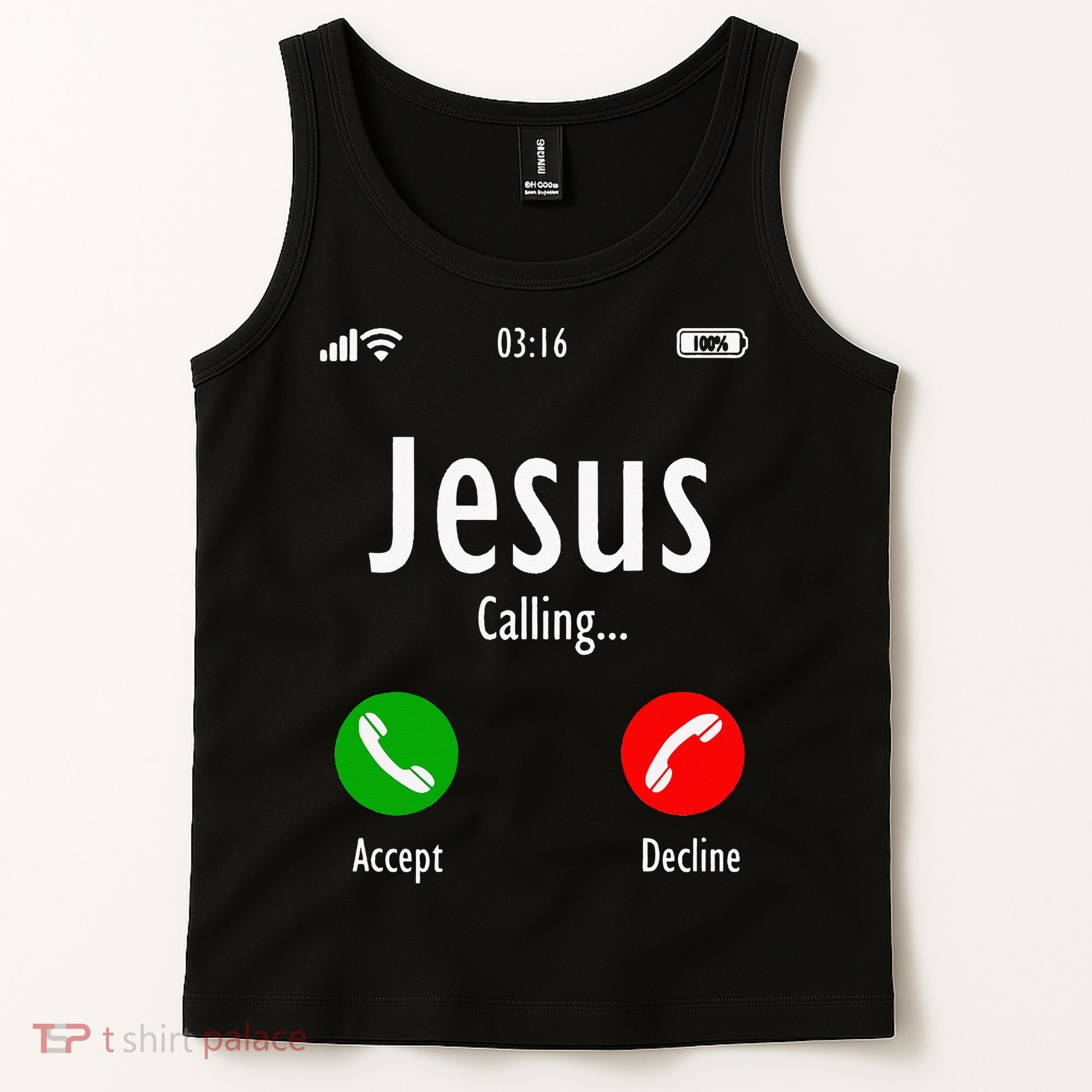Jesus Is Calling Christian T Tank Top