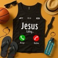 Jesus Is Calling Christian T Tank Top thumb 4