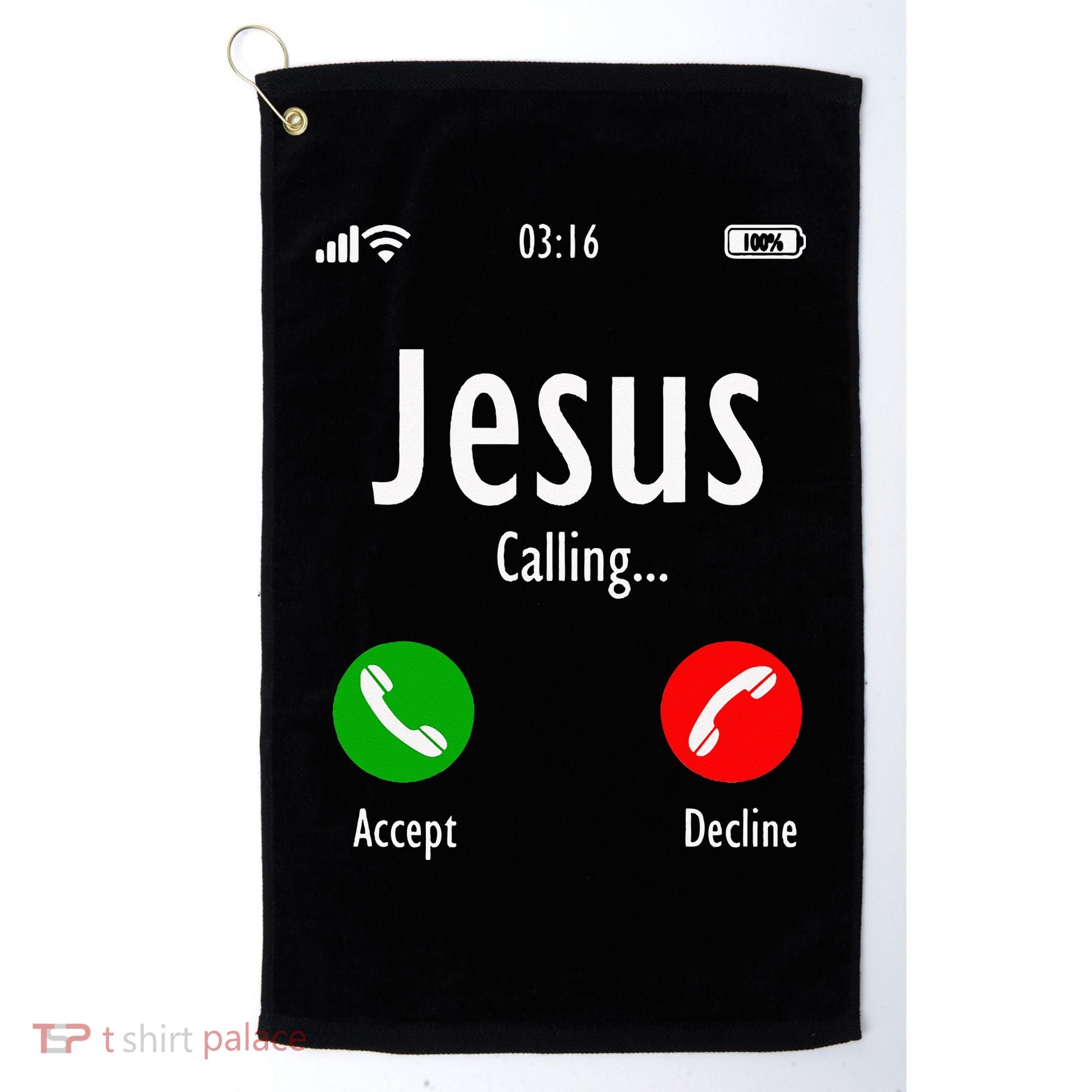 Jesus Is Calling Christian T Golf Towel