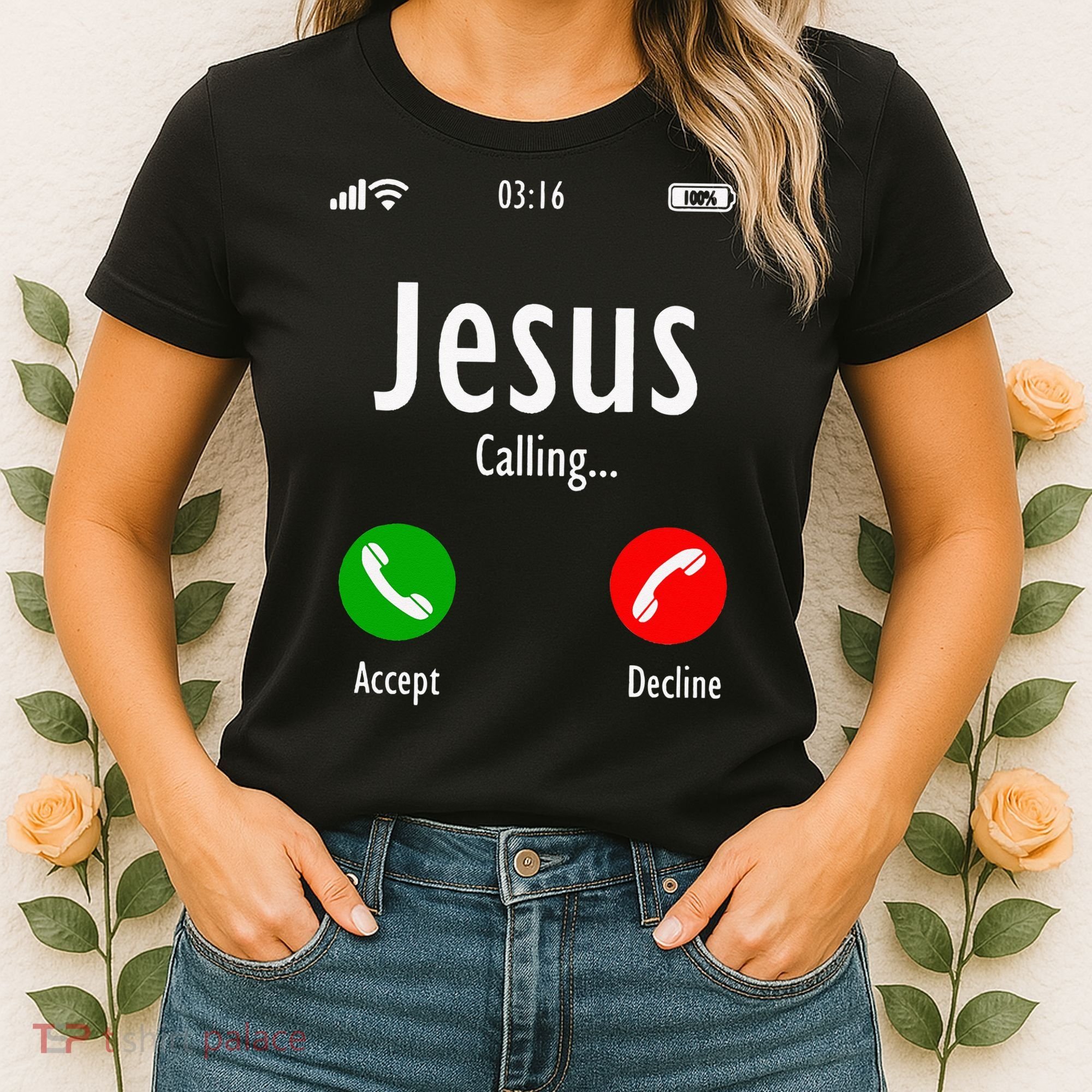 Jesus Is Calling Christian T Women's T-Shirt