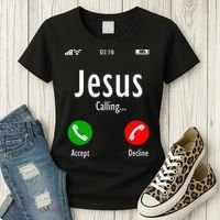 Jesus Is Calling Christian T Women's T-Shirt thumb 3