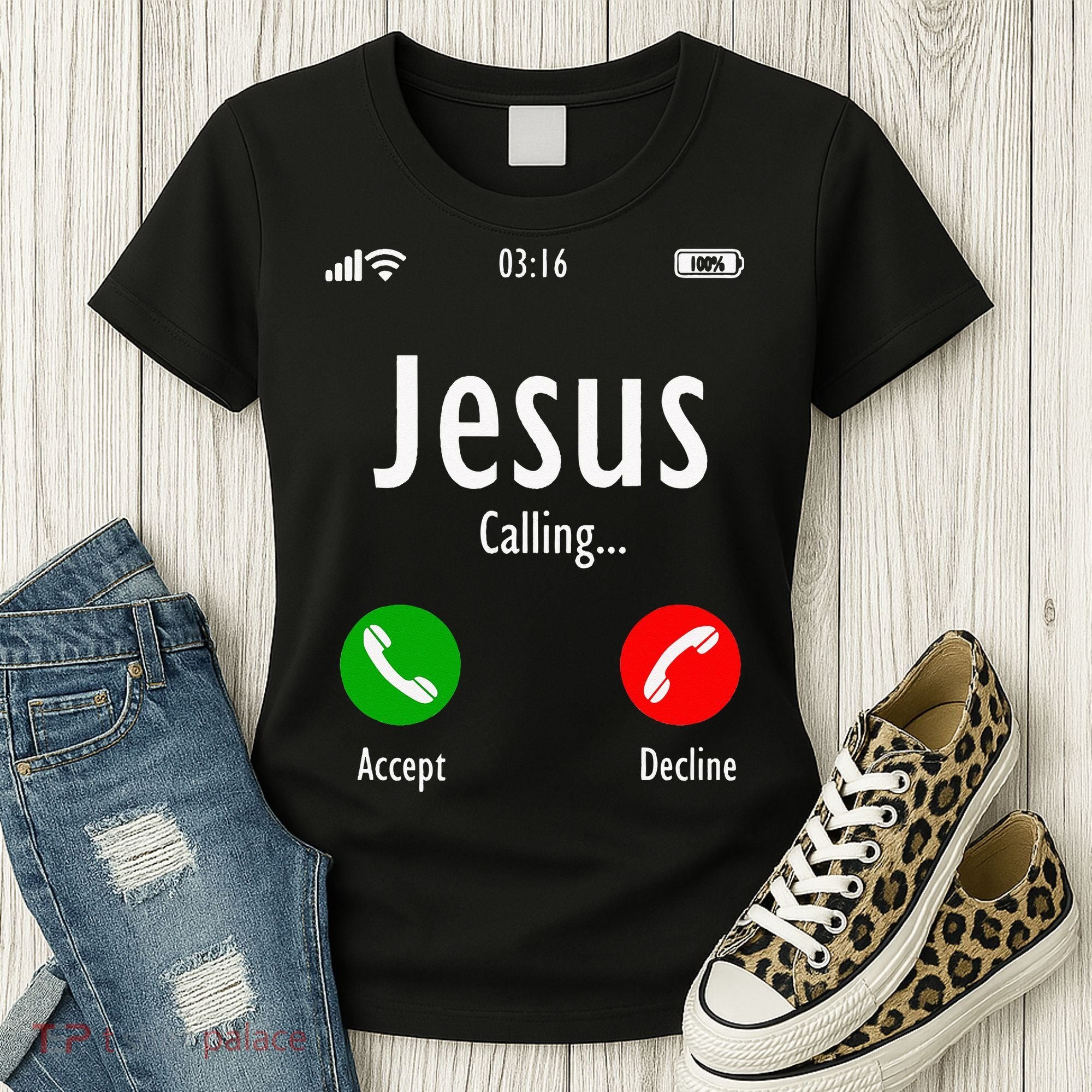 Jesus Is Calling Christian T Women's T-Shirt
