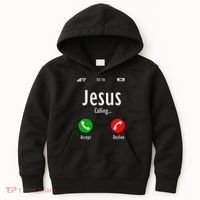 Jesus Is Calling Christian T Kids Hoodie thumb 0