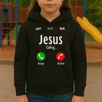 Jesus Is Calling Christian T Kids Hoodie thumb 3