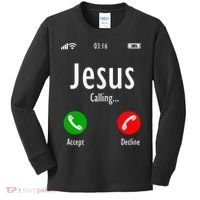 Jesus Is Calling Christian T Kids Long Sleeve Shirt thumb 0