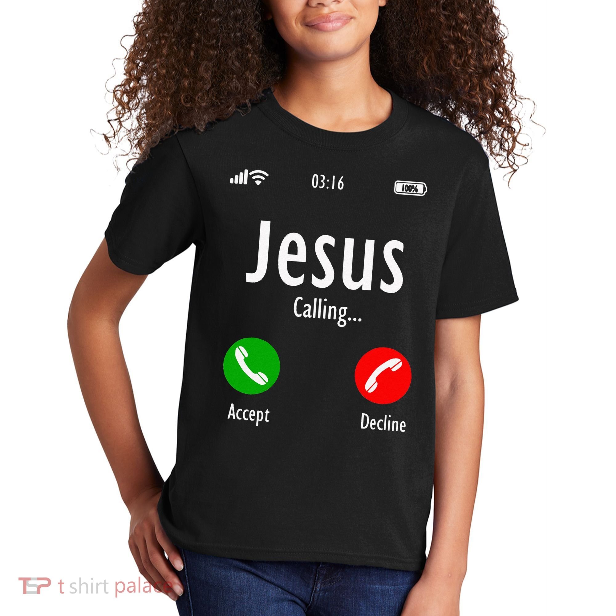 Jesus Is Calling Christian T Kids T-Shirt