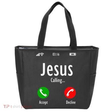 Jesus Is Calling Christian T Tote Bag