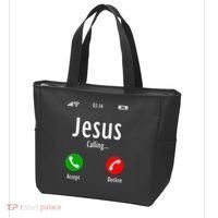 Jesus Is Calling Christian T Tote Bag thumb 3