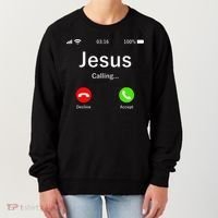 Jesus Is Calling Christian Women's Sweatshirt thumb 0