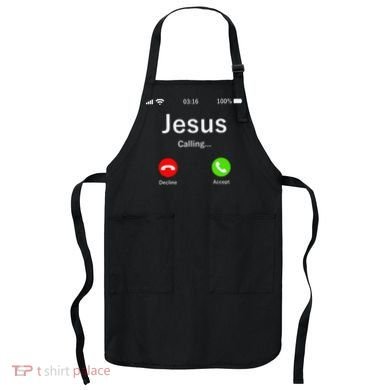 Jesus Is Calling Christian Apron