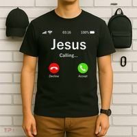Jesus Is Calling Christian T-Shirt thumb 6