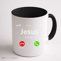 Jesus Is Calling Christian Coffee Mug thumb 1
