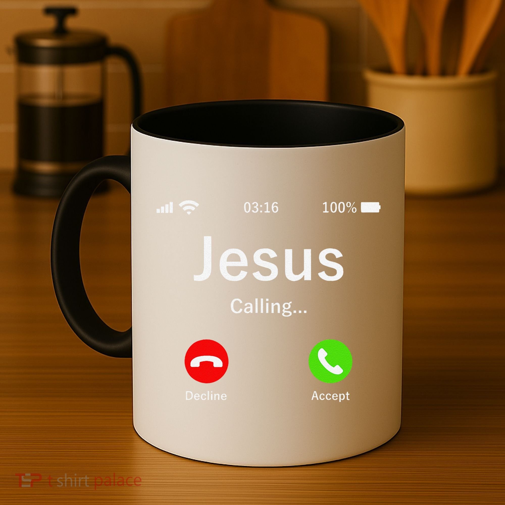 Jesus Is Calling Christian Coffee Mug