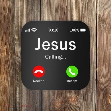 Jesus Is Calling Christian Coaster