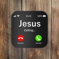 Jesus Is Calling Christian Coaster thumb 0