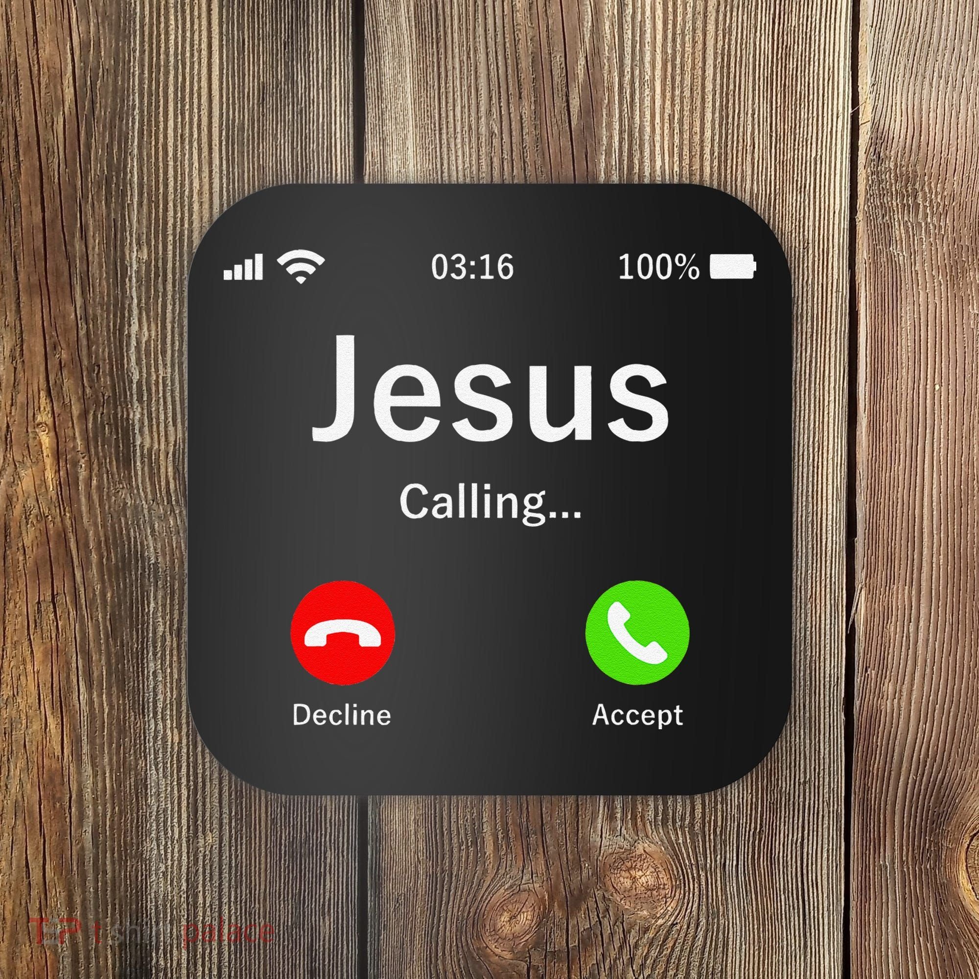 Jesus Is Calling Christian Coaster