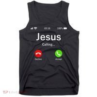 Jesus Is Calling Christian Tank Top thumb 0