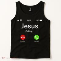 Jesus Is Calling Christian Tank Top thumb 2