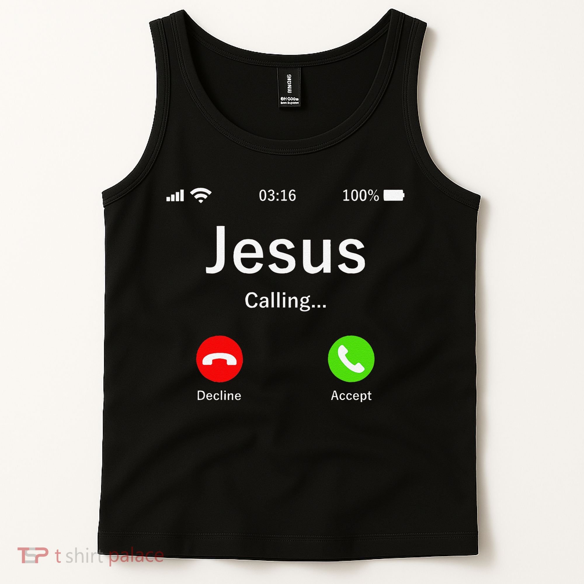 Jesus Is Calling Christian Tank Top