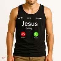 Jesus Is Calling Christian Tank Top thumb 3