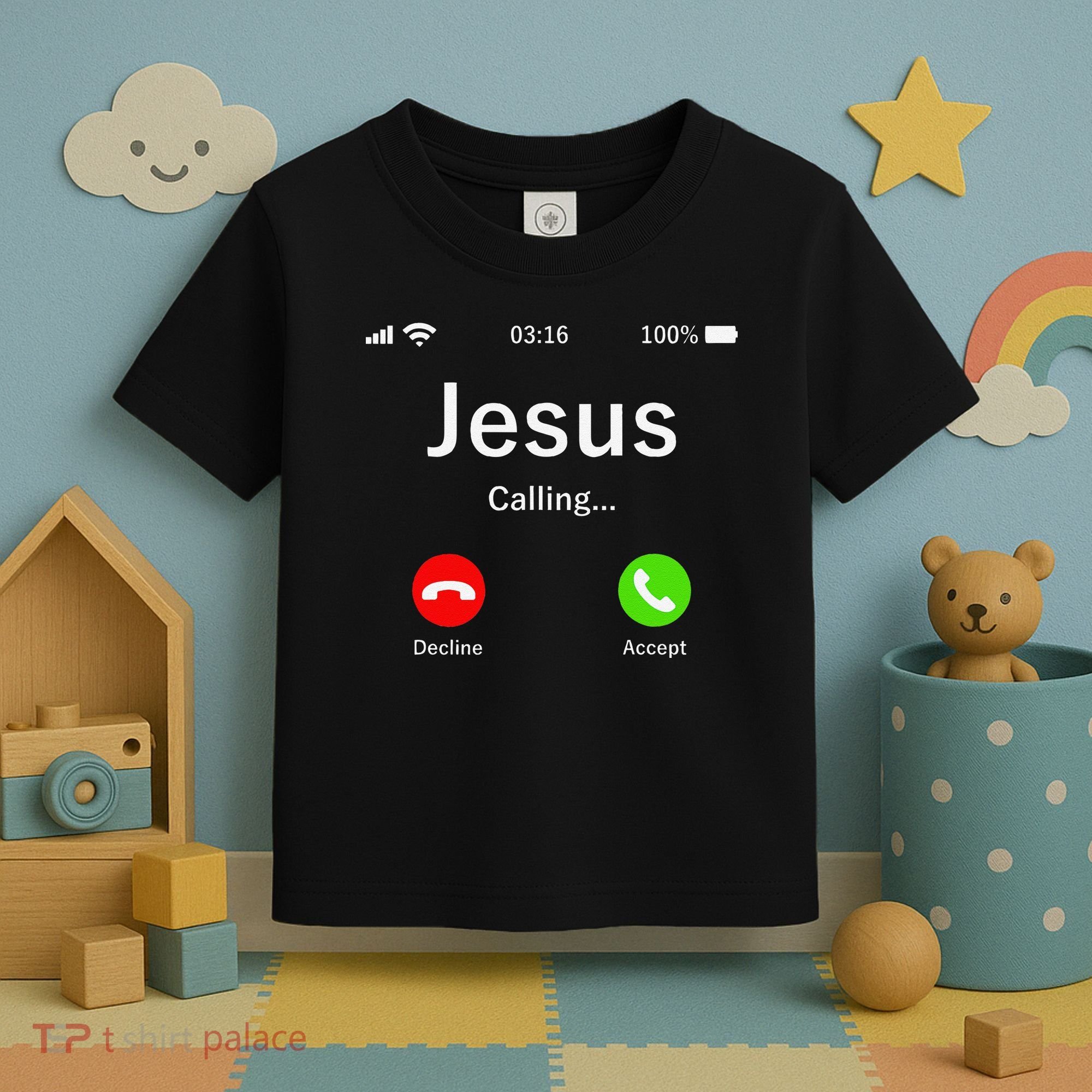 Jesus Is Calling Christian Toddler T-Shirt