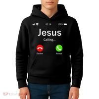 Jesus Is Calling Christian Kids Hoodie thumb 4