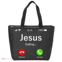 Jesus Is Calling Christian Tote Bag thumb 0