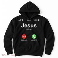 Jesus Is Calling Funny Christian Gifts For Men Women Hoodie thumb 0