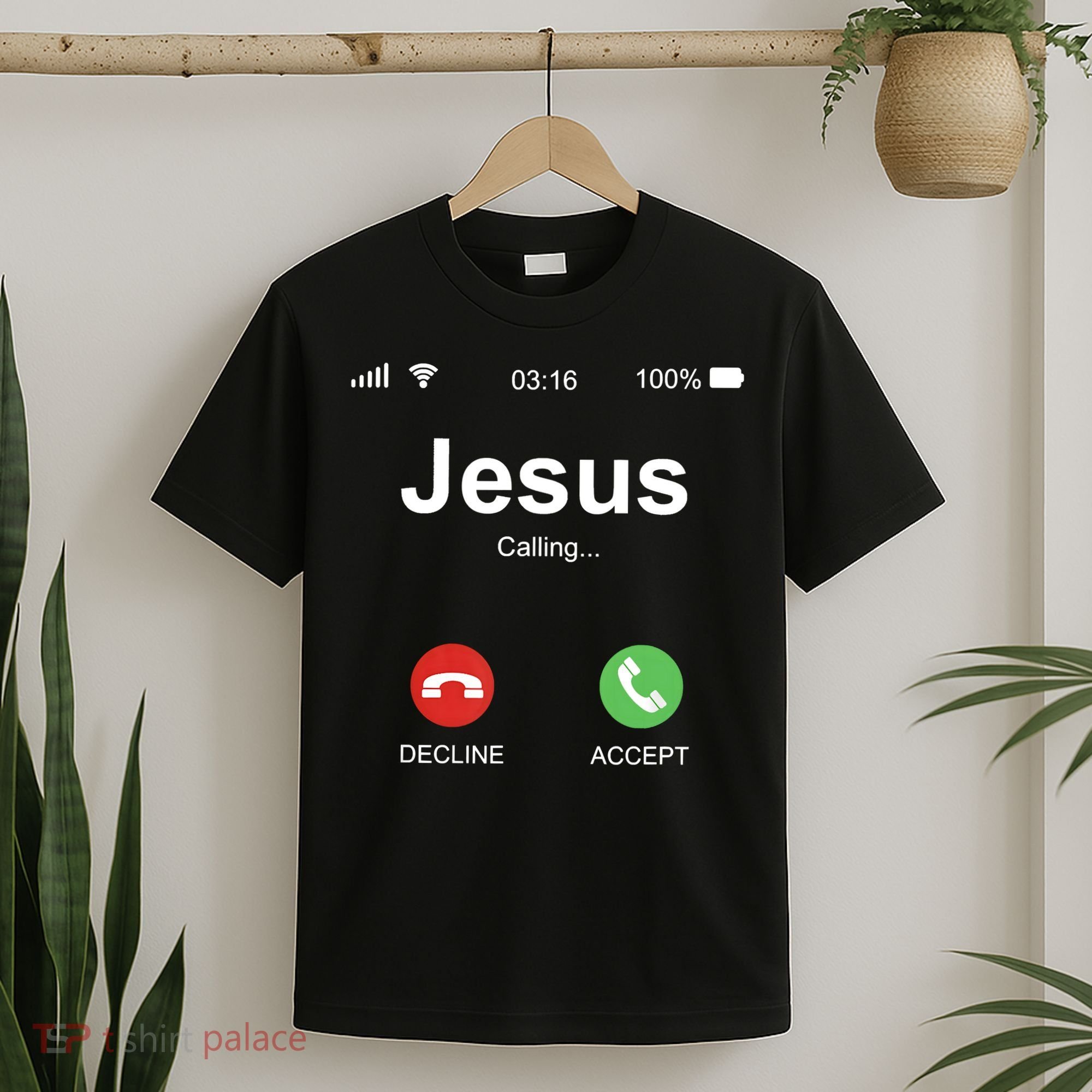 Jesus Is Calling Funny Christian Gifts For Men Women T-Shirt