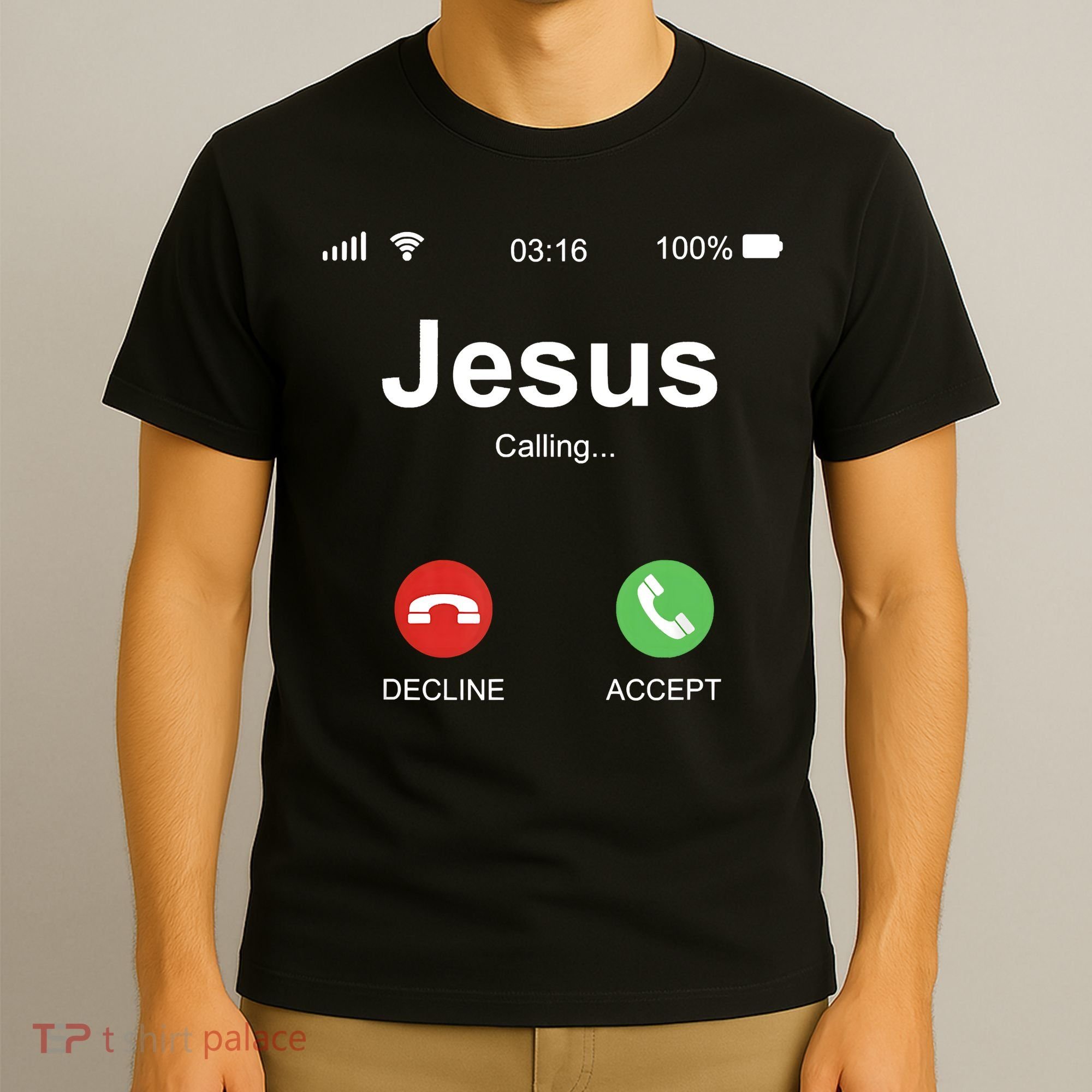 Jesus Is Calling Funny Christian Gifts For Men Women T-Shirt
