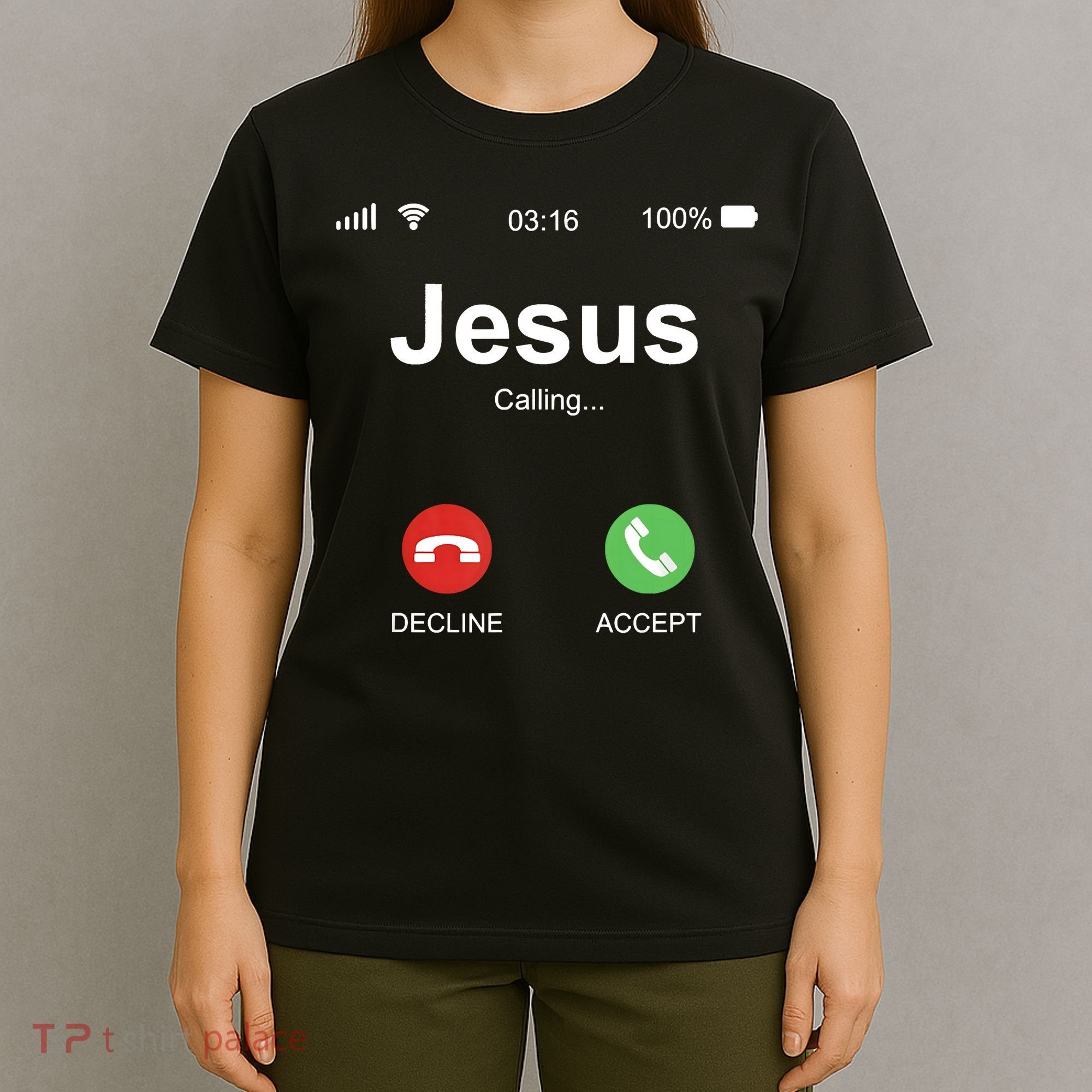 Jesus Is Calling Funny Christian Gifts For Men Women T-Shirt