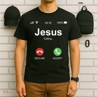 Jesus Is Calling Funny Christian Gifts For Men Women T-Shirt thumb 6