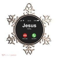 Jesus Is Calling Funny Christian Gifts For Men Women Ornament thumb 0