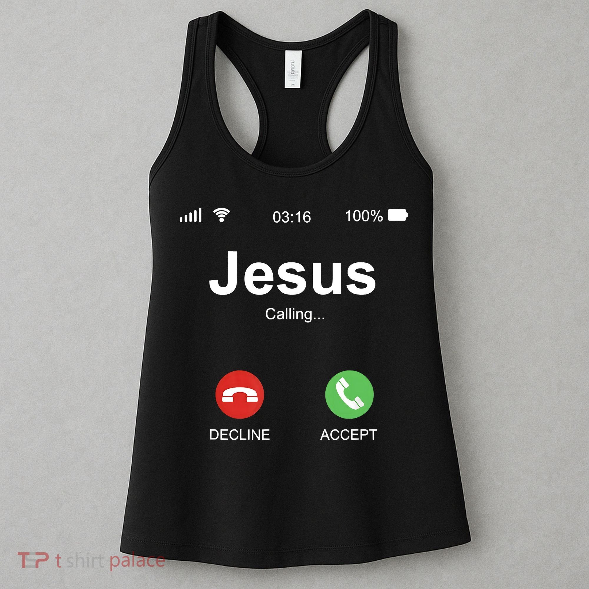 Jesus Is Calling Funny Christian Gifts For Men Women Women's Tank Top