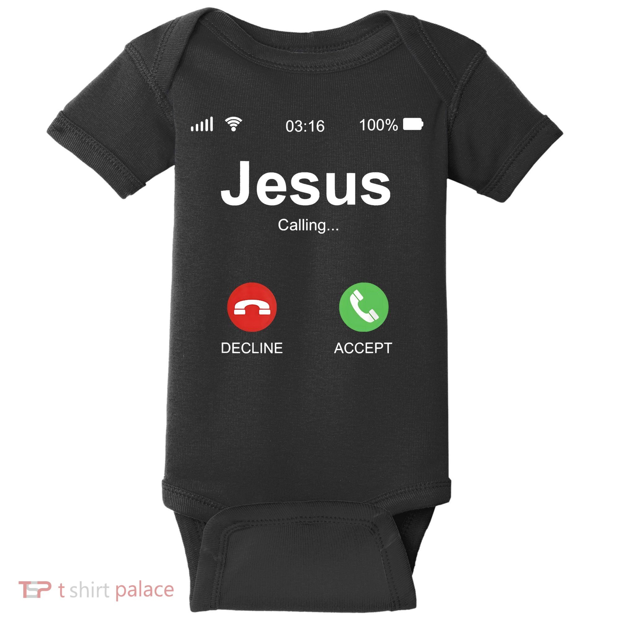 Jesus Is Calling Funny Christian Gifts For Men Women Baby Bodysuit