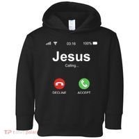 Jesus Is Calling Funny Christian Gifts For Men Women Toddler Hoodie thumb 0