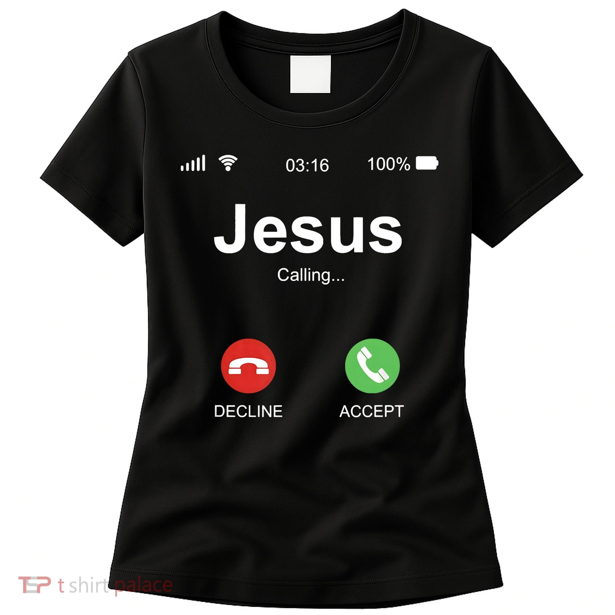 Jesus Is Calling Funny Christian Gifts For Men Women Women's T-Shirt