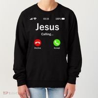 Jesus Is Calling Christian Women's Sweatshirt thumb 0