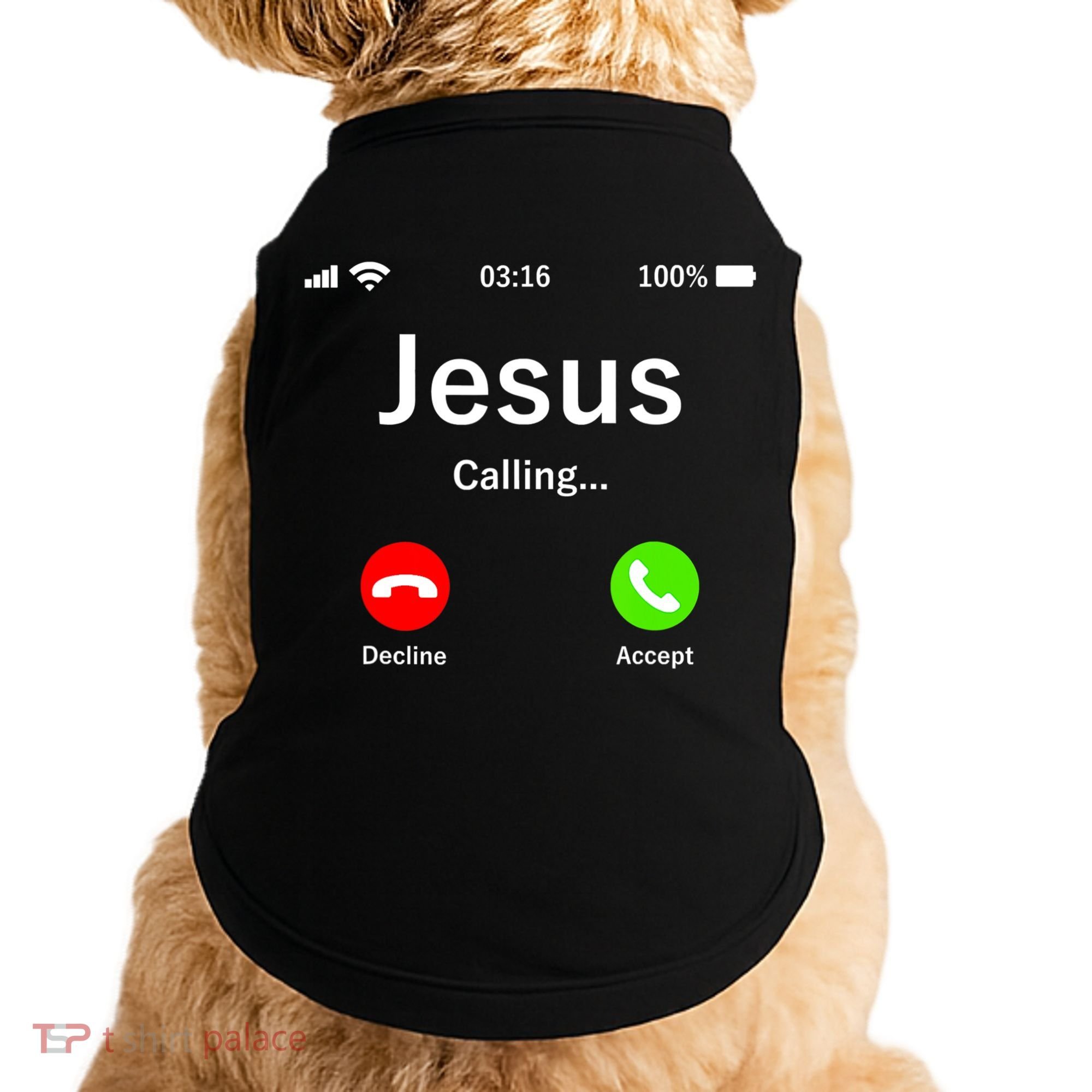 Jesus Is Calling Christian Doggie Tank