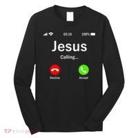 Jesus Is Calling Christian Long Sleeve Shirt thumb 0